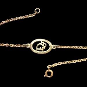 Elegant Dior Gold Chain Bracelet authentic